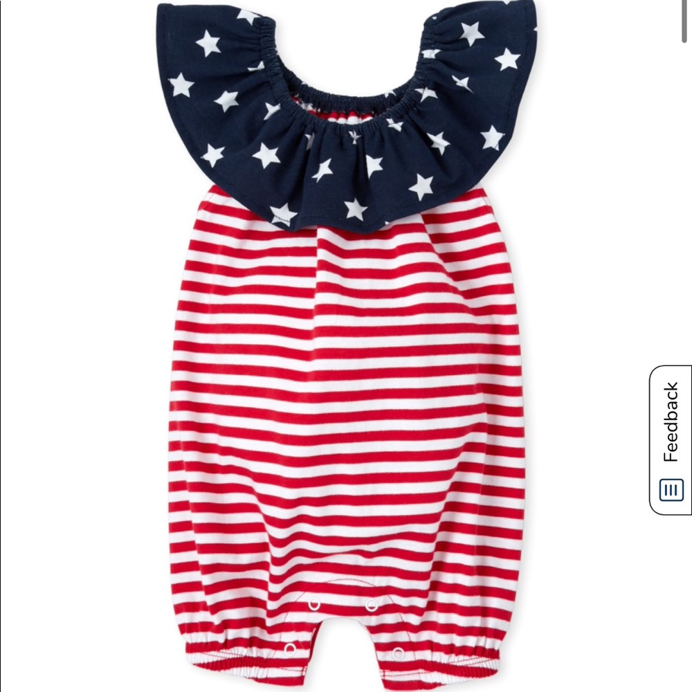 Children’s place baby girl Americana romper